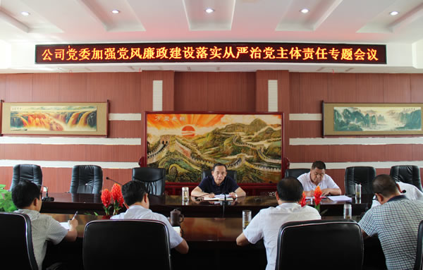 隴運(yùn)集團(tuán)公司黨委召開加強(qiáng)黨風(fēng)廉政建設(shè)，全面從嚴(yán)治黨落實(shí)主體責(zé)任專題會議