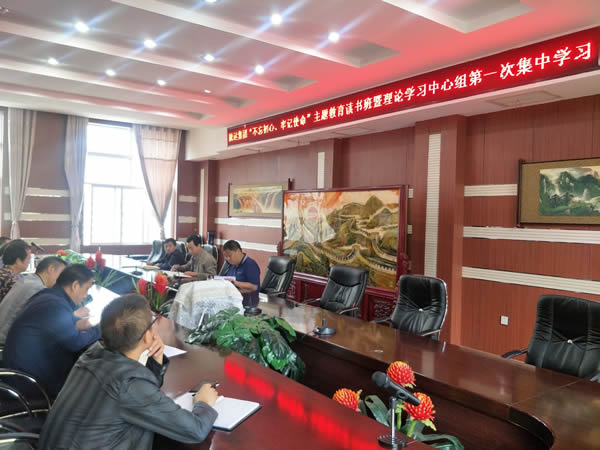 隴運(yùn)集團(tuán)公司召開(kāi)“不忘初心、牢記使命”主題教育讀書(shū)班暨理論學(xué)習(xí)中心組第一次集中學(xué)習(xí)會(huì)議